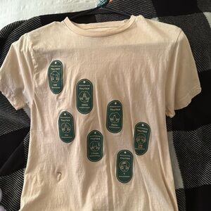 BTS Tiny Tan Cream Shirt